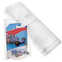 7Penn Model Car Protector Packs Compatible with Hot Wheels and Matchbox Diecast Cars - Clamshell Cases Clear Plastic Car Display Protective Case Blister Packs - 15 Pack