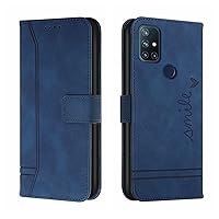 Protective Flip Cases Compatible with OnePlus Nord 10 5G Wallet Case ,Shockproof TPU Protective Case,PU Leather Phone Case Magnetic Flip Folio Leather Case Card Holders Case Cover ( Color : Blue )