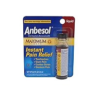 Maximum Strength Instant Pain Relief Liquid 0.41 oz by Anbesol