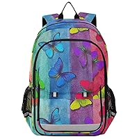 ALAZA Colors Of Rainbow Butterflies Backpack Daypack Bookbag