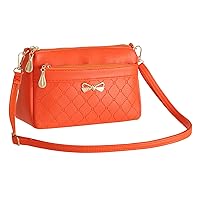 FULEI Women Handbags Shoulder Bags Small Square Soft PU Leather Cross Body Ladies Bags Elegant Butterfly Decoration
