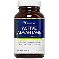 Active Advantage Astaxanthin and CoQ10 Supplement to Support Energy, Strength and Metabolism, 30 Count