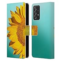 Head Case Designs Officially Licensed Mark Ashkenazi Sunflowers Florals Leather Book Wallet Case Cover Compatible with Samsung Galaxy A53 5G (2022)