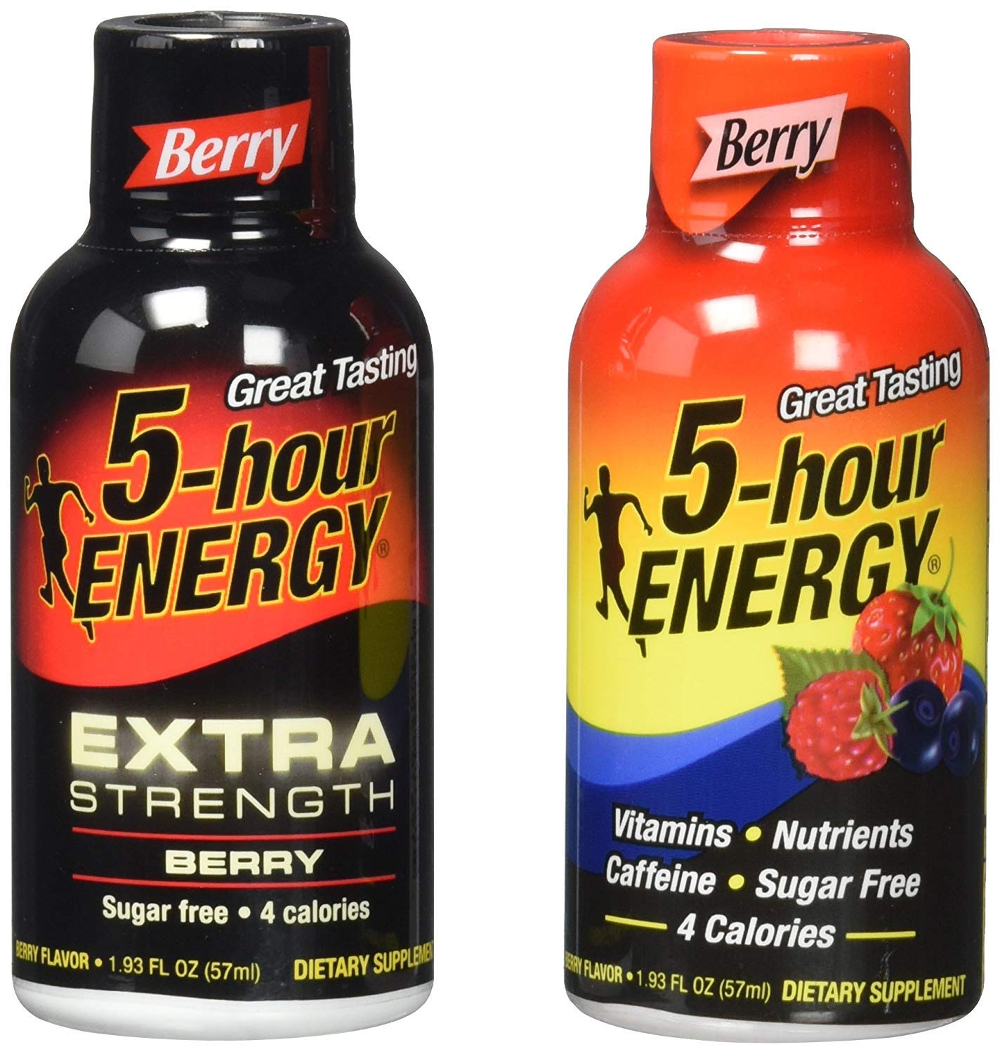 5 Hour Energy and 5 Hour Extra Strength, Combo Pack, 1.93-Fluid Ounces Box, 12-Count