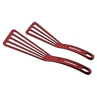 Rachael Ray KitchenTools and Gadgets Nylon Cooking Utensils / Spatula / Fish Turners - 2 Piece, Rose