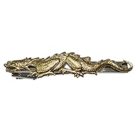 Gold and Silver Toned Fierce Dragon Tie Clip