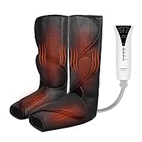 QUINEAR Leg Massager with Heat Air Compression Leg Circulation Wraps Feet, Calves for Muscles Relaxation and Pain Relief