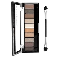Palladio Eyeland Vibes, Escape to the Tropics, 10 Count Eyeshadow Palette, 5 Curated Palettes, Seductive Nudes to Vibrant Hues, Complimentary Shades, Day and Night Looks, Rich Pigment, Sandbar