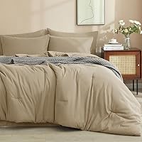 PHF 7 Pieces California King Comforter Set, Bed in A Bag Comforter & 18