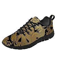 Dragon Shoes for Men Women Running Shoes Comfortable Walking Tennis Asia Style Sneakers Gifts for Girl Boy