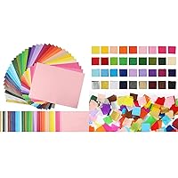 5760 Sheets Tissue Paper Bulk (2 Size) - 5400 Sheets 1 Inch Tissue Paper Square for Crafts & 360 Sheets A4 Tissue Paper, Colored Tissue Paper for Gift Wrapping