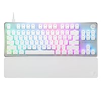 Turtle Beach Vulcan II TKL Pro Magnetic Mechanical RGB Gaming Keyboard – Analog Hall-Effect Switches, Adjustable Actuation, Rapid Trigger, Swappable Keycaps, Tenkeyless Design, Anti-Ghosting – White