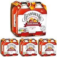 Bundaberg Blood Orange, Sparkling Fruit Drink, 12.7 Fl Oz, 4 Ct (Pack of 4)