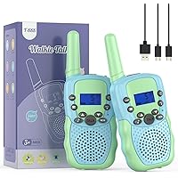 Selieve Walkie Talkies for Kids Rechargeable, Toys for 4-12 Year Old Boys or Girls, Indoor Outdoor 3 KM Range 22 Channels 2 Way Radio Toys, Birthday Gifts for 5-8 Year Old Boys and Girls