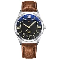 Teconni Men's Quartz Movement Watch- Stylish Wrist Watch, Shock and Water Resistant Watch- Analog Watch Dial Display, Perfect Classic Men’s Dress Watch