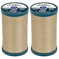 Coats 2-Pack Bundle - Outdoor Living Thread 200 Yards Each - Buff (S971-8050)