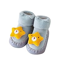 Girls Shoes Size 24 Autumn and Winter Comfortable Baby Toddler Shoes Cute Cartoon Pattern Shoes for 1 Year Old Girl