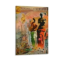 Salvador Dali Artist Posters Hallucinogenic Matador Art Printed Poster Surrealist Vintage Posters Poster Decorative Painting Canvas Wall Art Living Room Posters Bedroom Painting 24x36inch(60x90cm)