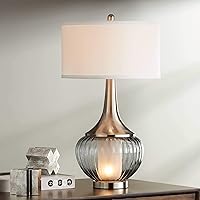 360 Lighting Courtney Chic Table Lamp with Nightlight 28.5