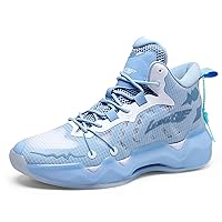 Men's Fashion Basketball Shoes Sneakers Women's High Top Breathable Tennis Running Shoes Comfortable Non-Slip Arch Support Team Training Shoes