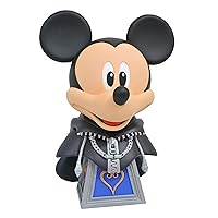 DIAMOND SELECT TOYS Kingdom Hearts: Mickey Legends in 3-Dimensions 1:2 Scale Bust, Multicolor, 10 inches