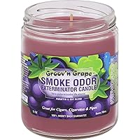 Smoke Odor Exterminator Candle 13oz jar, Groov'n Grape