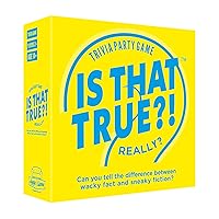 is That True?! – Can You Tell The Difference Between Wacky fact and Sneaky Fiction? – Trivia Party Game, Yellow (21125)
