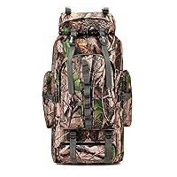 80L Large Capacity Outdoor Mountaineering Bag Military Camouflage Tactical Backpack Camping Hiking Bag (Color : 4)