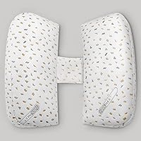 Pregnancy Pillows for Sleeping, Patented Maternity Pillow for Pregnant Women, Soft Adjustable Width, Pregnancy Body Pillow with Pillow Cover - Support for Belly, Back, Legs (Grey, Medium)