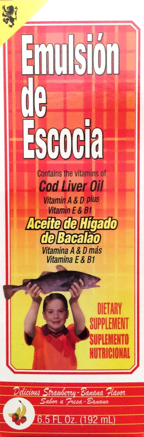 Emulsion De Escocia Strawberry/Banana 6.5 Oz. Cod Liver Oil
