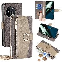 Wallet Case with Crossbody Strap Compatible for Tecno