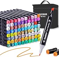 VigorFun 88 Colors Alcohol Markers Permanent Dual Tips Art Paint Marker  Pens for Kids Adults, Highlighters for Drawing Sketching Card Making