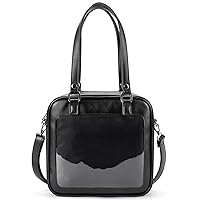 STEAMEDBUN Ita Bag Double Window Candy PU Leather Backpack Kawaii Pins Bag with insert