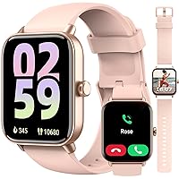 Smart Watch for Women, Android & iPhone Compatible, Fitness Watch Bluetooth Call & Receive Text, 1.8