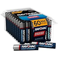 AAA Batteries, Triple A Battery Alkaline, 60 Count