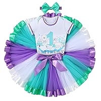 IBTOM CASTLE Baby Girls 1st Birthday Outfit Arctic Polar Penguin Romper+Tutu Skirt+Headband Onederland Party Cake Smash Set