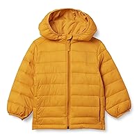 Amazon Essentials Boys and Toddlers' Lightweight Water-Resistant Packable Hooded Puffer Coat