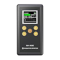 Geiger Counter Radiation Detector- Handheld Rechargeable Beta Gamma X-ray Radiation Meter Dosimeter, RM 9000 Giger Counters Nuclear Radiation Detector with High Sensitivity Preset Alarm LCD Display
