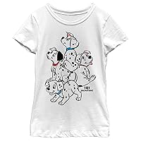 Disney Little 101 Dalmations Big Pups Girls Short Sleeve Tee Shirt
