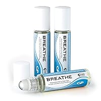 Breathe Essential Oil Blend Roll On for Respiratory Support - Breathing Ease, Reduce Congestion with Lemon, Peppermint & Eucalyptus 100% Pure Therapeutic Grade High Potency by Grand Parfums (3)
