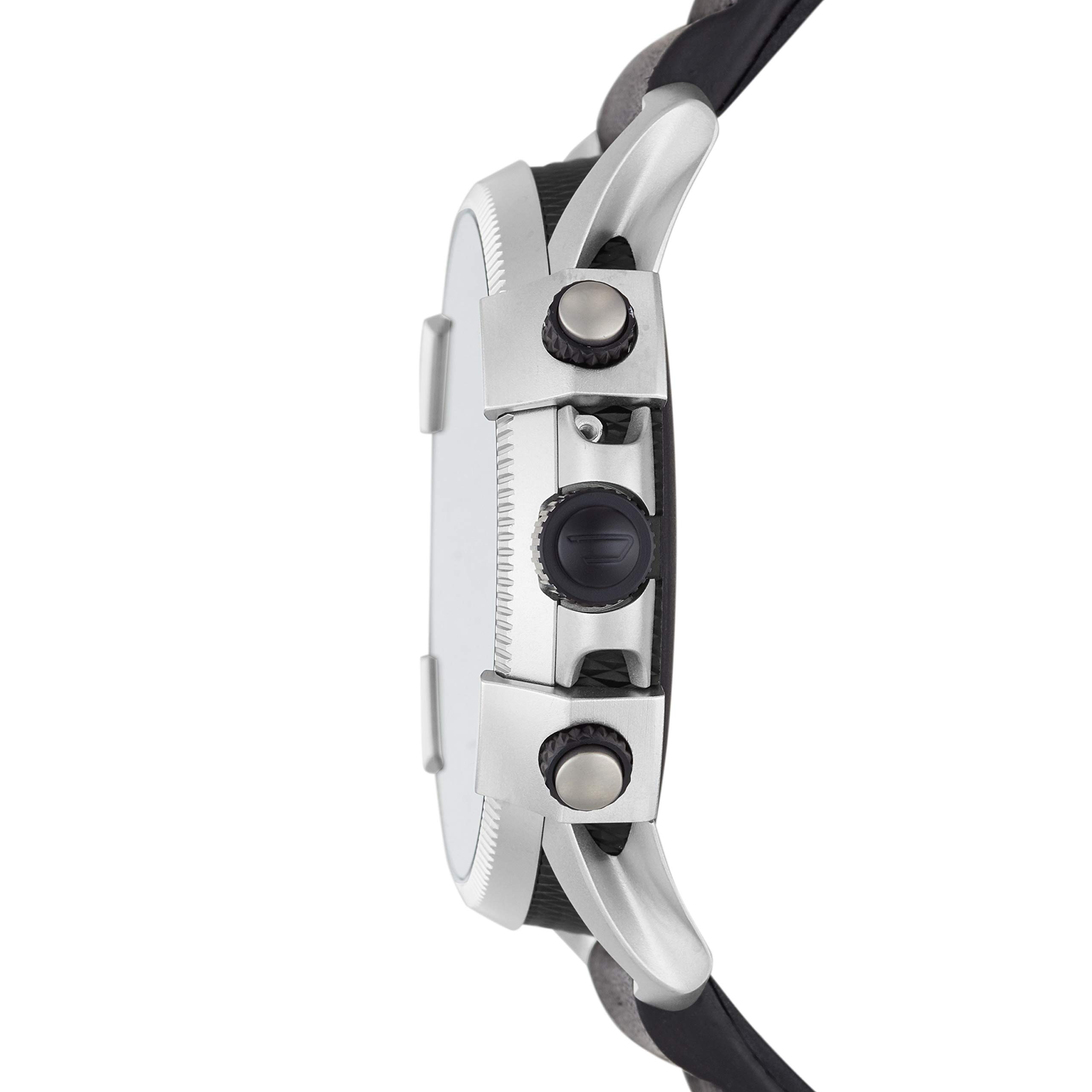 Diesel On Men's Gen 4 Full Guard 2.5 HR Heart Rate Silicone Touchscreen Smart Watch, Color: Black/Silver (Model: DZT2008)