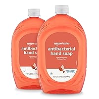 Amazon Basics Antibacterial Liquid Hand Soap Refill, Light Moisturizing, Triclosan-Free, Citrus, 50 Fl Oz (Pack of 2) (Previously Solimo)