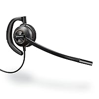 Poly - EncorePro 530 Quick Disconnect (QD) Headset (Plantronics) - Works with Poly Call Center Digital Adapters (Sold Separately) - Acoustic Hearing Protection - Over-the-Ear Wearing Style,Black