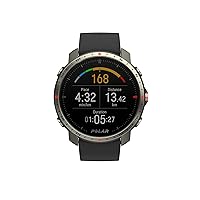 Polar Grit X Pro Titan - Premium Outdoor GPS Sports Watch - Military-Durability,Wrist-Based Heart Rate Monitor,M/L,Black / Red - Titan