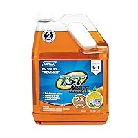 Camco TST MAX Camper / RV Toilet Treatment - Features Septic Safe Formula & Stops Odors Up to 7 Days - Orange Scent, 1-Gallon (41197)