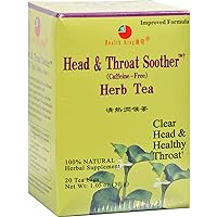 Head & Throat Soother Herb Tea, Teabags, 20 Count Box