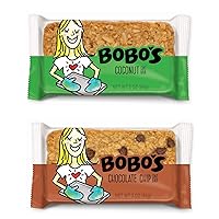 Bobo's Oat Bars, Chocolate Chip and Coconut Variety Pack