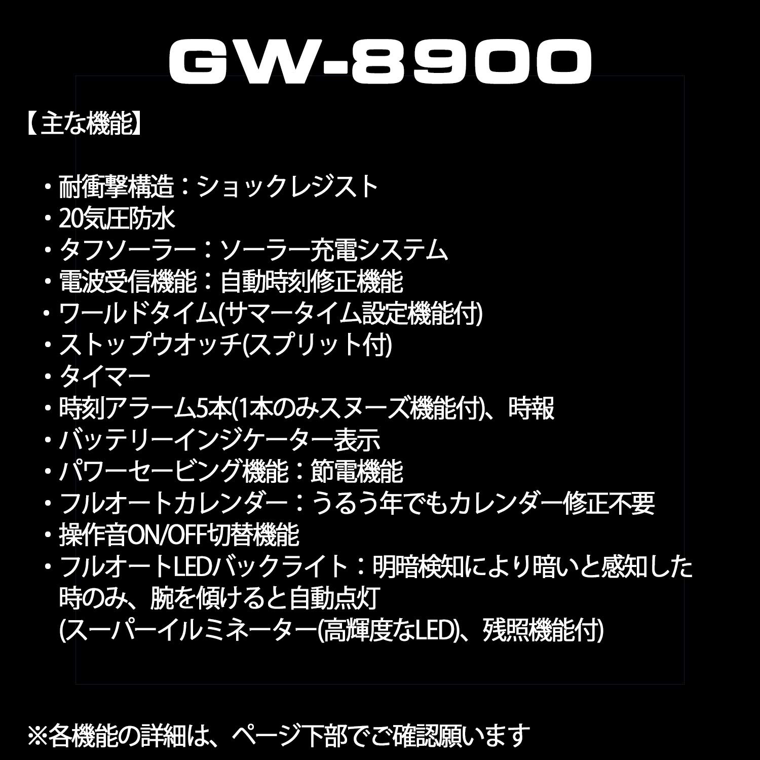 G-SHOCK [Casio] CASIO Watch Wave Solar GW-8900A-7JF Men's