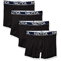 Nautica Men's Cotton Stretch 4 Pack Boxer Brief