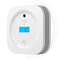 AEGISLINK Interlinked Smoke Carbon Monoxide Detector Combo, Smoke and CO Detector Battery Powered, Wireless Interconnected Smoke and CO Alarm, Digital Display, SC-RF200, 1-Pack